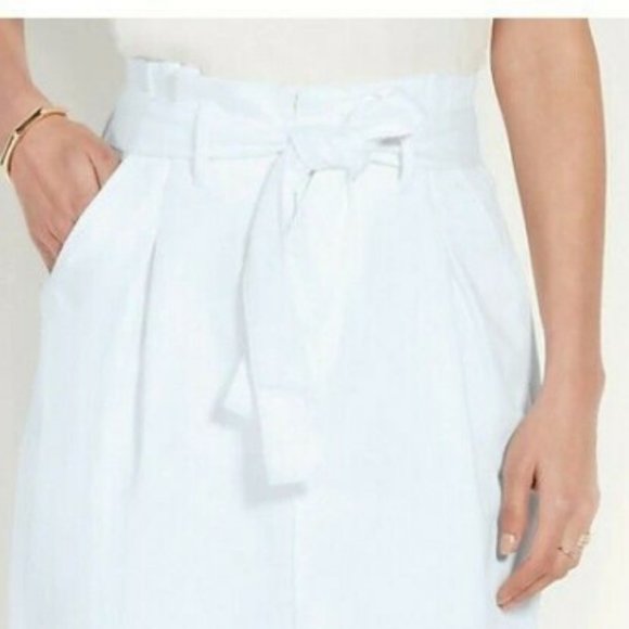 ANN TAYLOR BELTED PAPERBAG WAIST DENIM SKIRT 4P - Picture 13 of 13